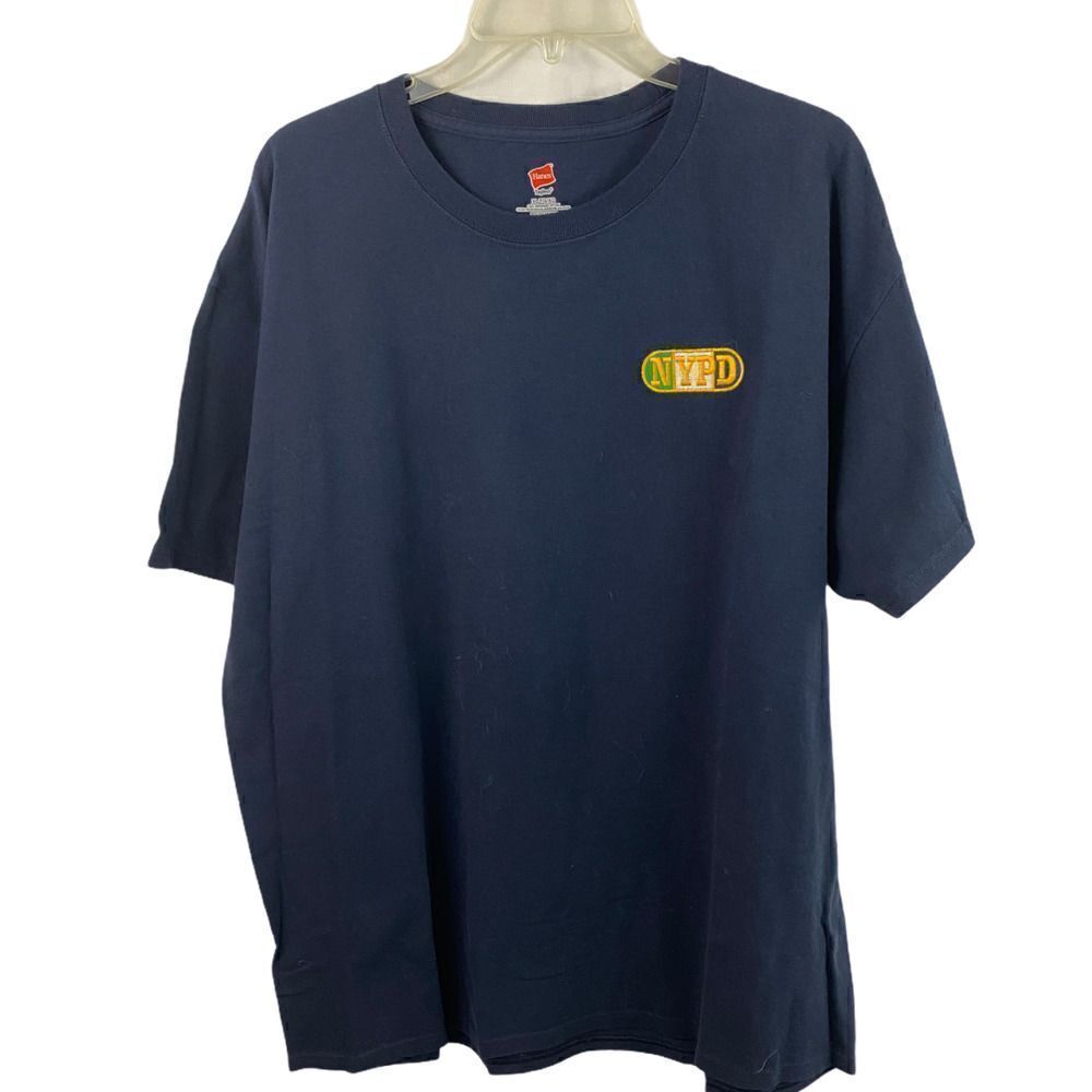 NYPD New York City Police Dept. Blue Logo T-Shirt Size XL